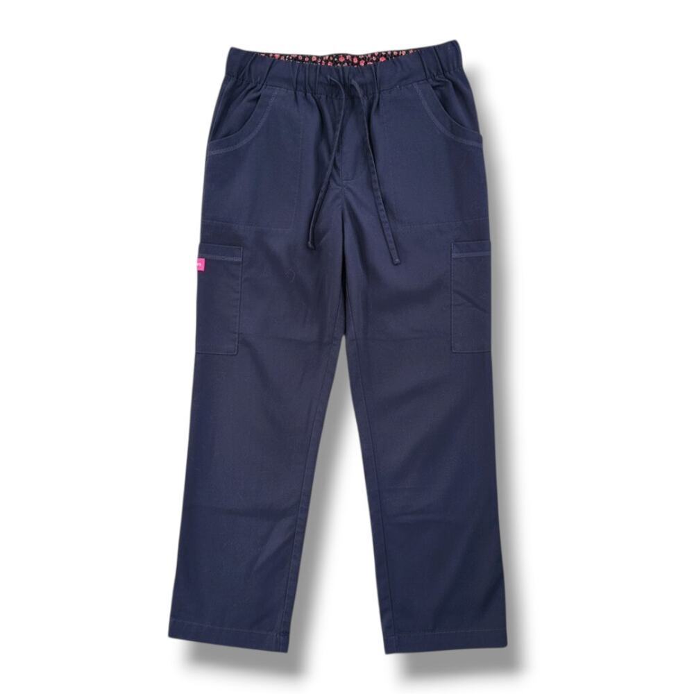 Women's Navy Drawstring Cargo Pants